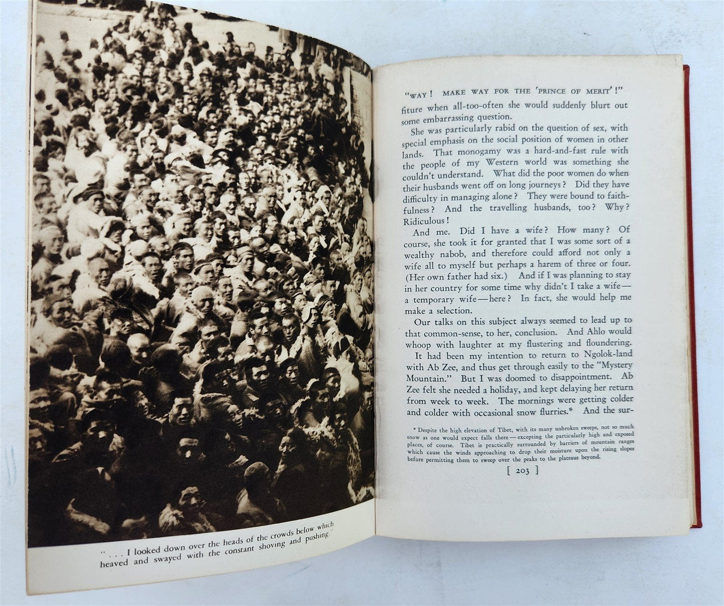 1935 THROUGH FORBIDDEN TIBET antique by Harrison Forman ILLUSTRATED