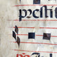 16th century ANTIPHONAL VELLUM CHART MANUSCRIPT antique music score 14.5x20.5
