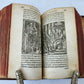 1549 BIBLE in LATIN ILLUSTRATED w/ 108 WOODCUTS antique RARE pocket size