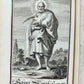 1713 BOOK of COMMON PRAYER ILLUSTRATED antique ORIGINAL BINDING by John Baskett