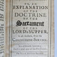 1724 THE REASONABLE COMMUNICANT in ENGLISH antique ORIGINAL BINDING