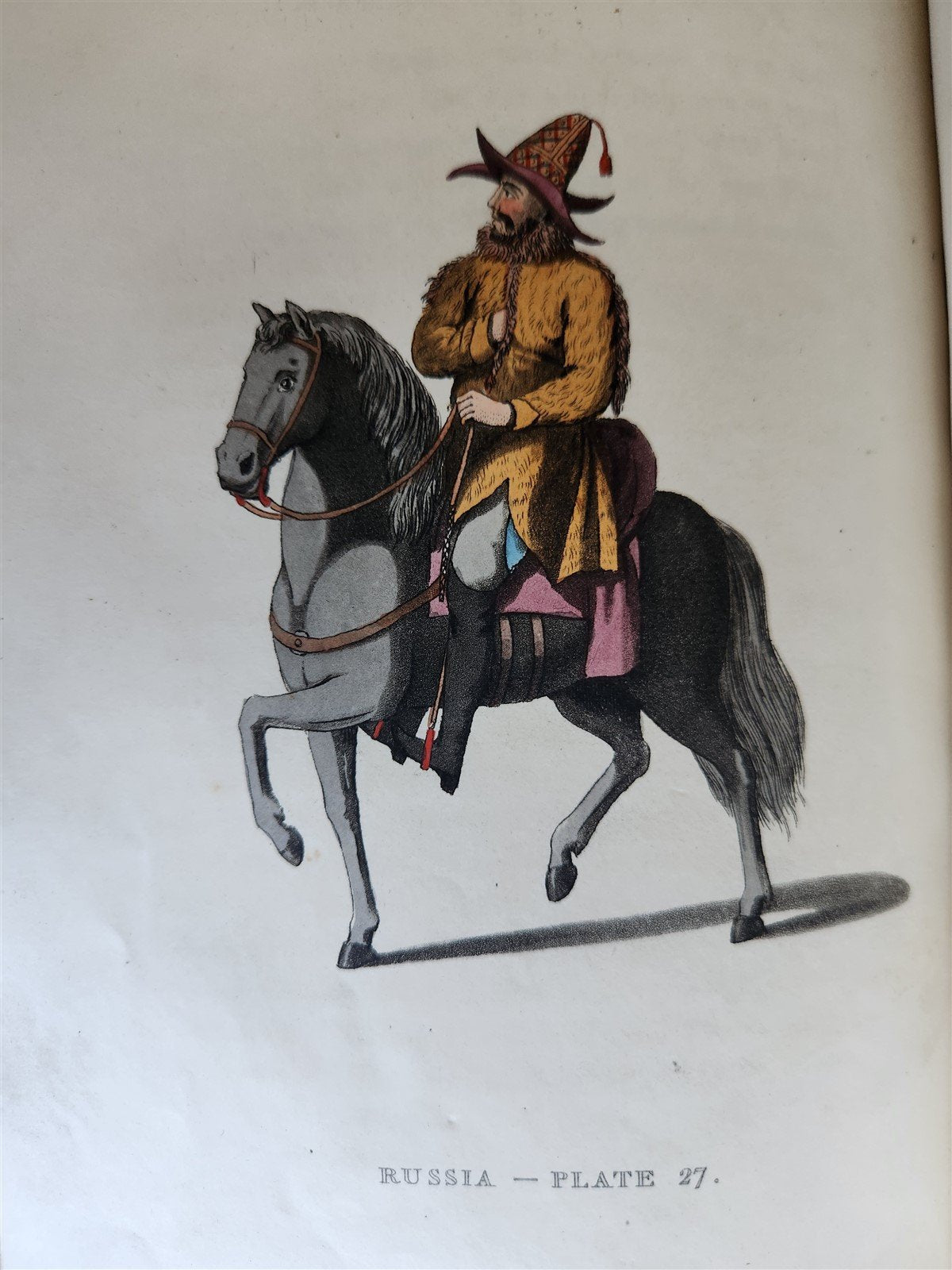 1814 PICTURESQUE REPRESENTATIONS DRESS & MANNERS of RUSSIANS antique 64 PLATES