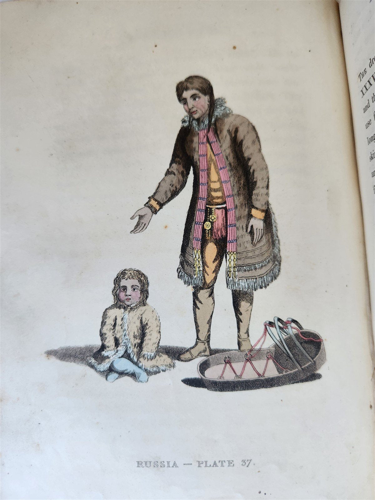 1814 PICTURESQUE REPRESENTATIONS DRESS & MANNERS of RUSSIANS antique 64 PLATES