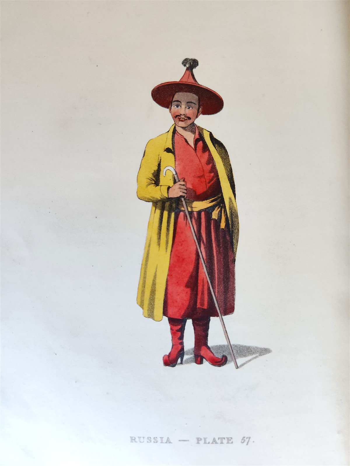 1814 PICTURESQUE REPRESENTATIONS DRESS & MANNERS of RUSSIANS antique 64 PLATES