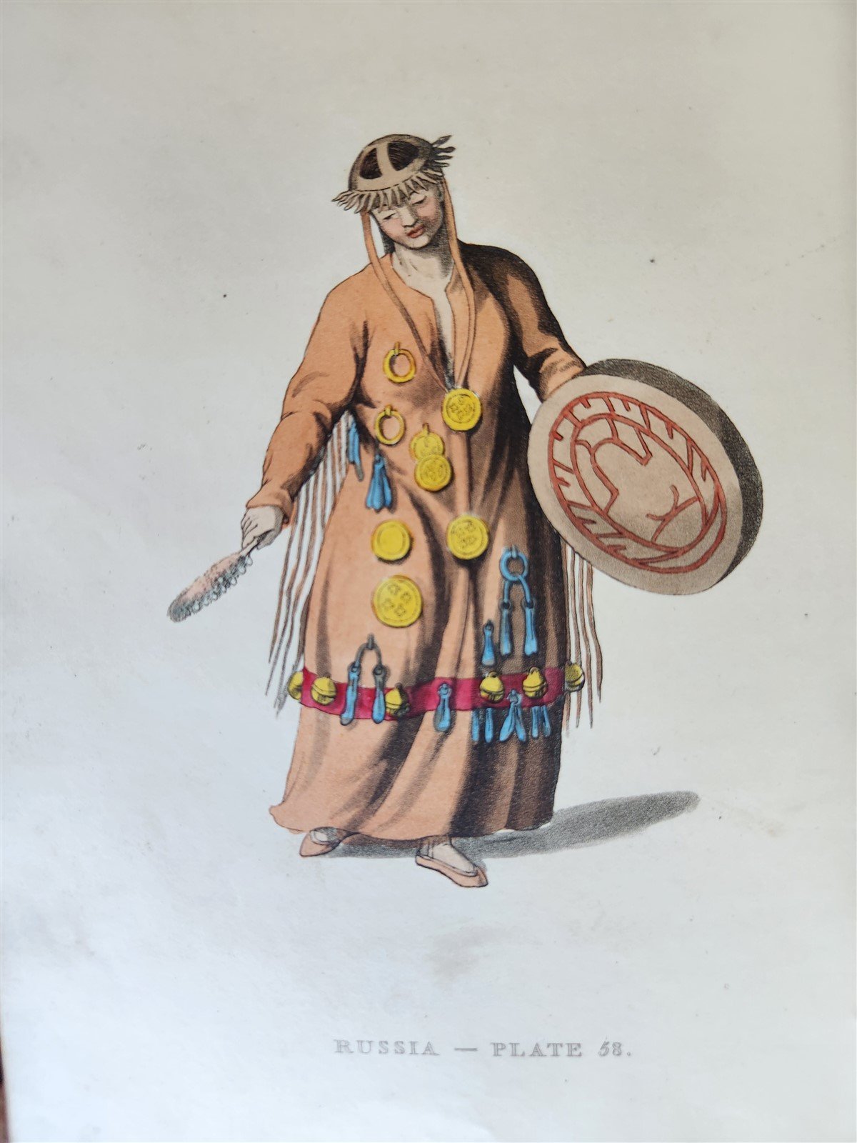 1814 PICTURESQUE REPRESENTATIONS DRESS & MANNERS of RUSSIANS antique 64 PLATES