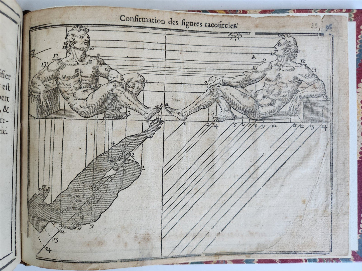 1676 DRAWING BOOK by Jean Cousin antique ILLUSTRATED w/ 33 MAGNIFICENT WOODCUTS