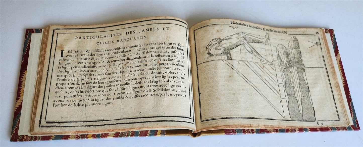 1676 DRAWING BOOK by Jean Cousin antique ILLUSTRATED w/ 33 MAGNIFICENT WOODCUTS