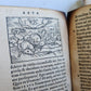 1555 BIBLE in LATIN NEW TESTAMENT ILLUSTRATED antique RARE POCKET SIZE EDITION