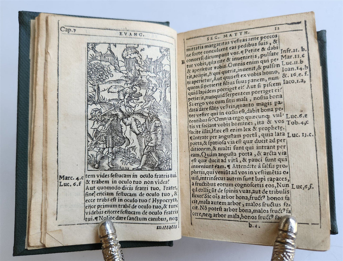 1542 BIBLE in LATIN ILLUSTRATED by Sebald Beham antique RARE POCKET SIZE BIBLIA