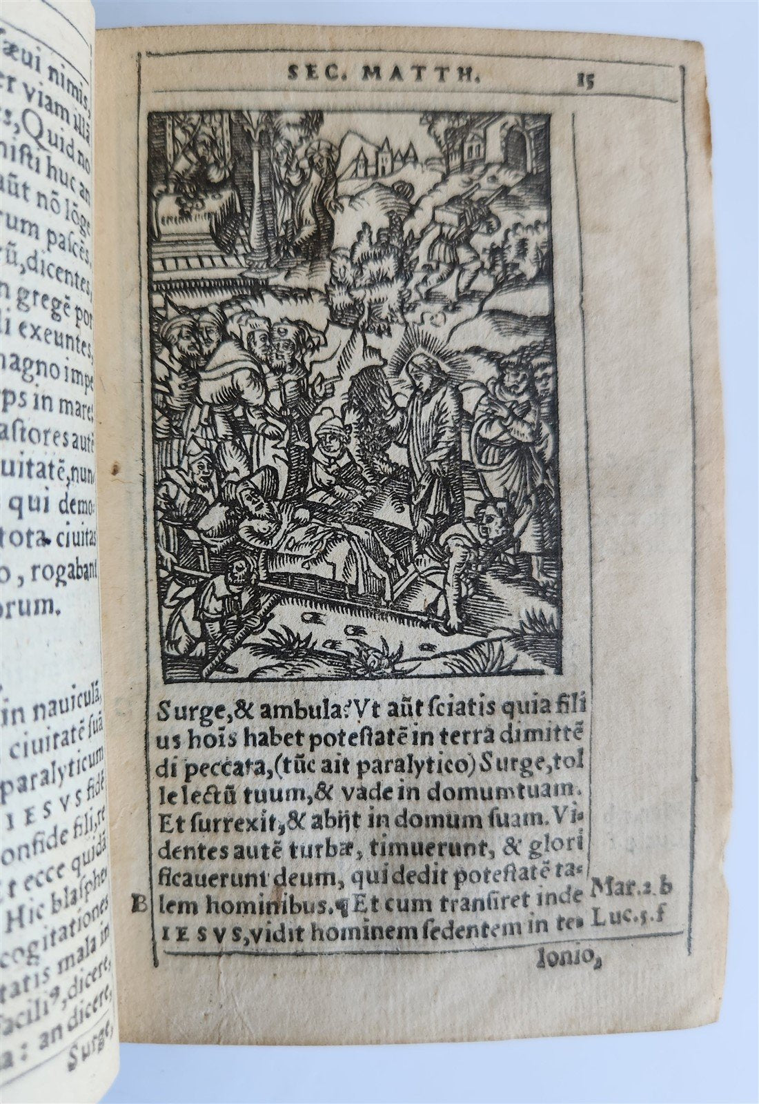 1542 BIBLE in LATIN ILLUSTRATED by Sebald Beham antique RARE POCKET SIZE BIBLIA