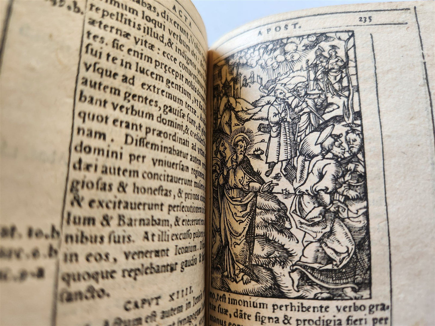 1542 BIBLE in LATIN ILLUSTRATED by Sebald Beham antique RARE POCKET SIZE BIBLIA