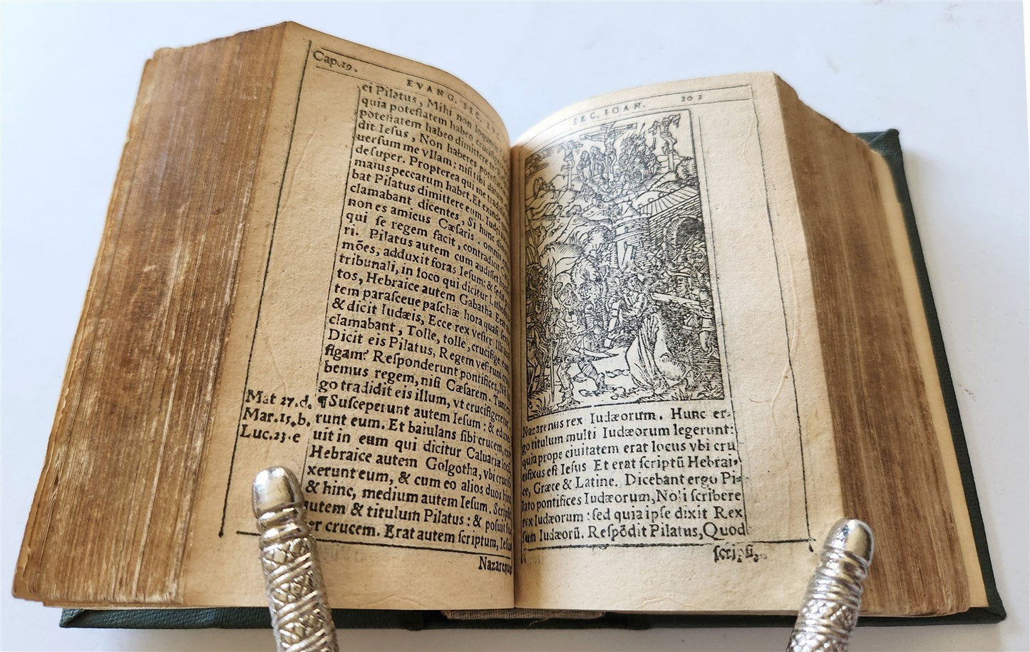 1542 BIBLE in LATIN ILLUSTRATED by Sebald Beham antique RARE POCKET SIZE BIBLIA