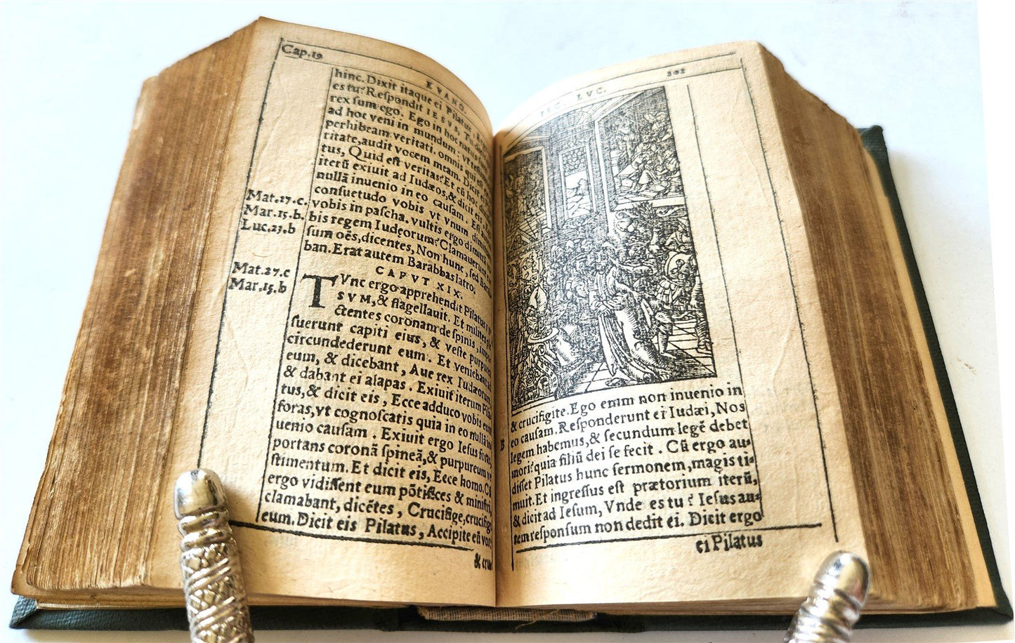 1542 BIBLE in LATIN ILLUSTRATED by Sebald Beham antique RARE POCKET SIZE BIBLIA