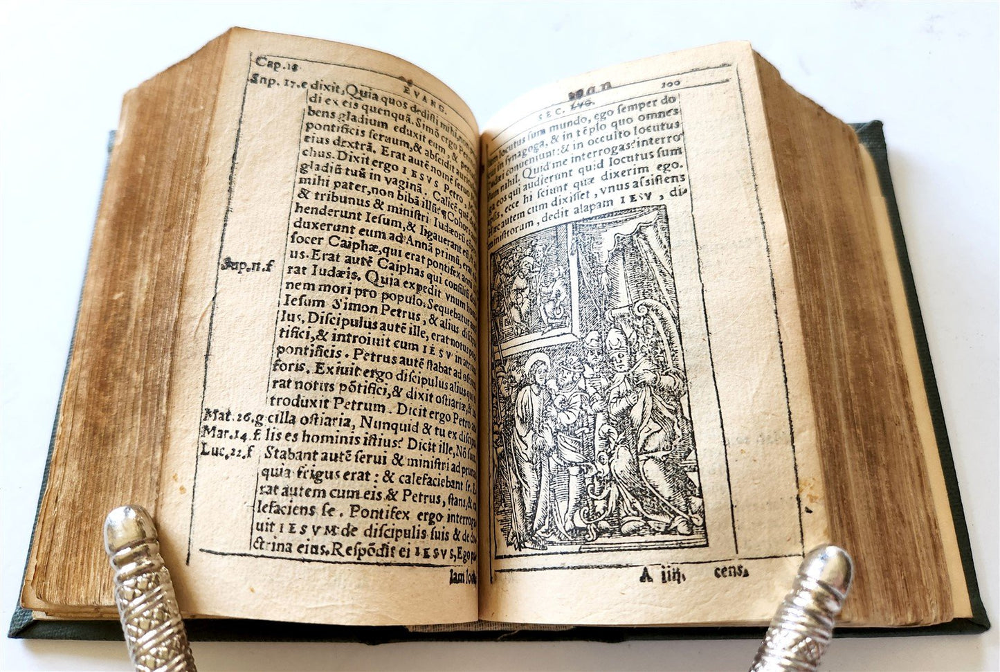 1542 BIBLE in LATIN ILLUSTRATED by Sebald Beham antique RARE POCKET SIZE BIBLIA