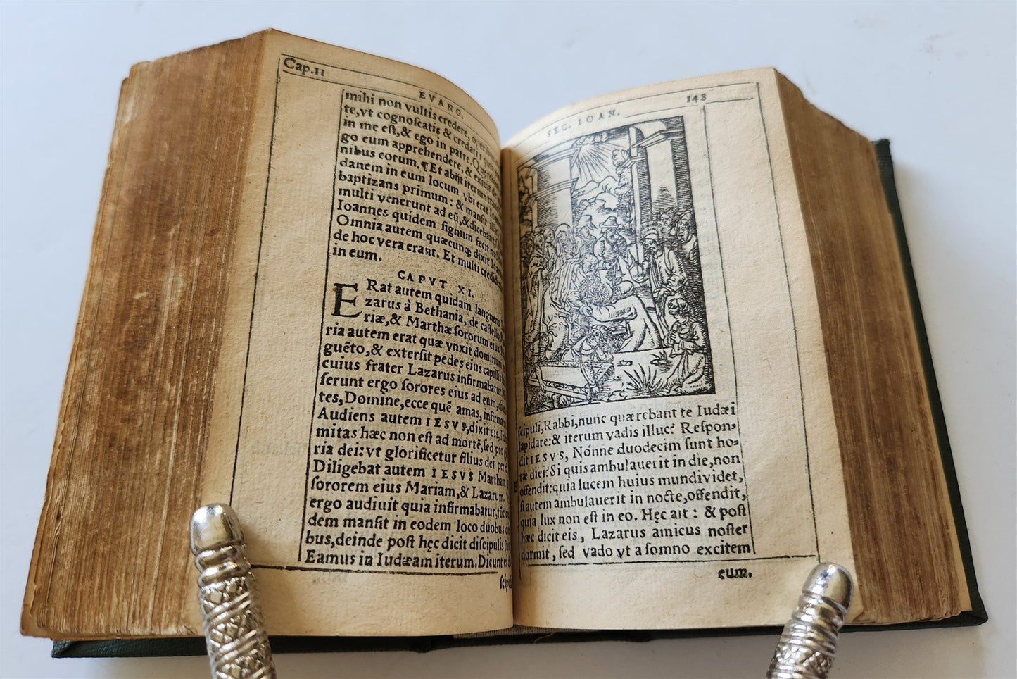 1542 BIBLE in LATIN ILLUSTRATED by Sebald Beham antique RARE POCKET SIZE BIBLIA