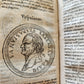 1568 HISTORY by POMPEY TROGUE antique ILLUSTRATED w/ ROMAN EMPERORS PORTRAITS
