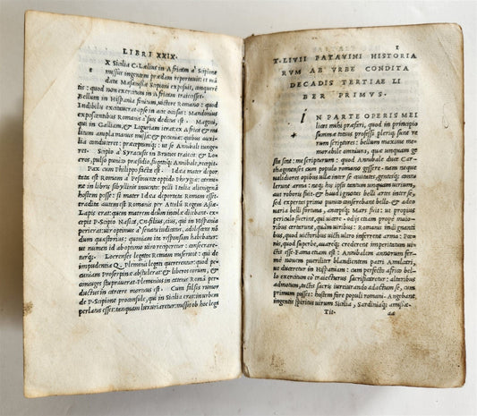 1519 POST-INCUNABULA LIVY antique by ALDUS heirs of Aldo Manuzio & A. Torresano