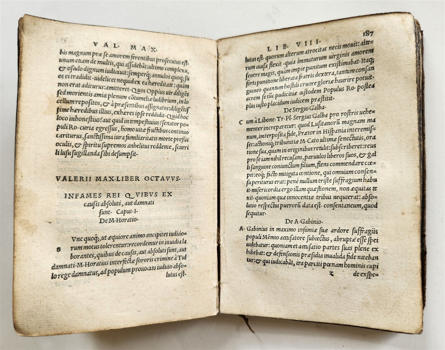 1521 POST-INCUNABULA VALERIUS MAXIMUS Factorum dictorumque memorabilium antique