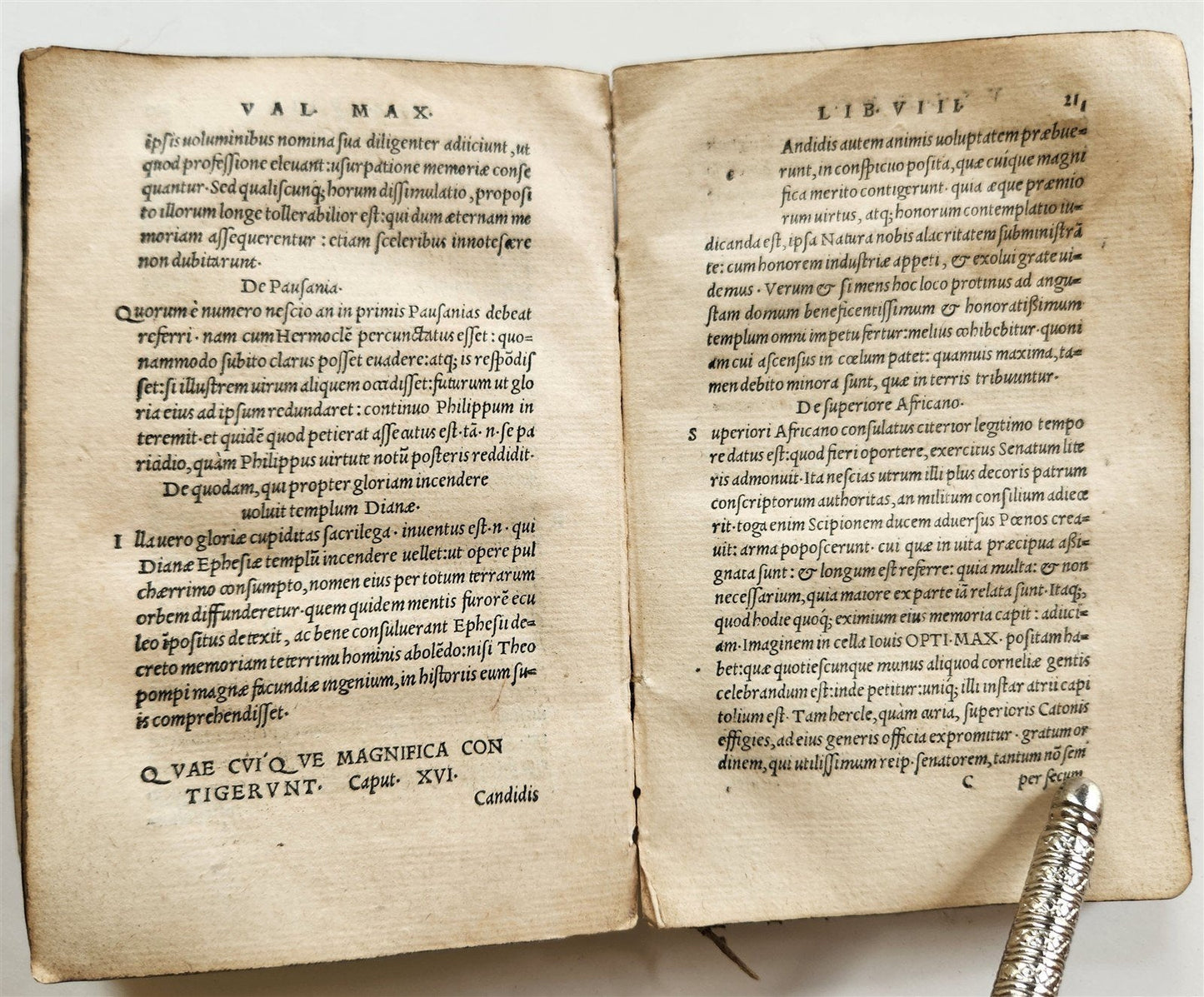 1521 POST-INCUNABULA VALERIUS MAXIMUS Factorum dictorumque memorabilium antique