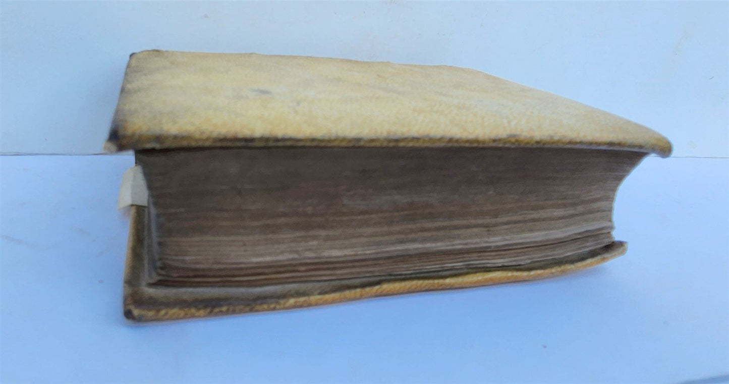 1543 BIBLE in LATIN NEW TESTAMENT antique RARE POCKET SIZE BIBLIA VELLUM BINDING