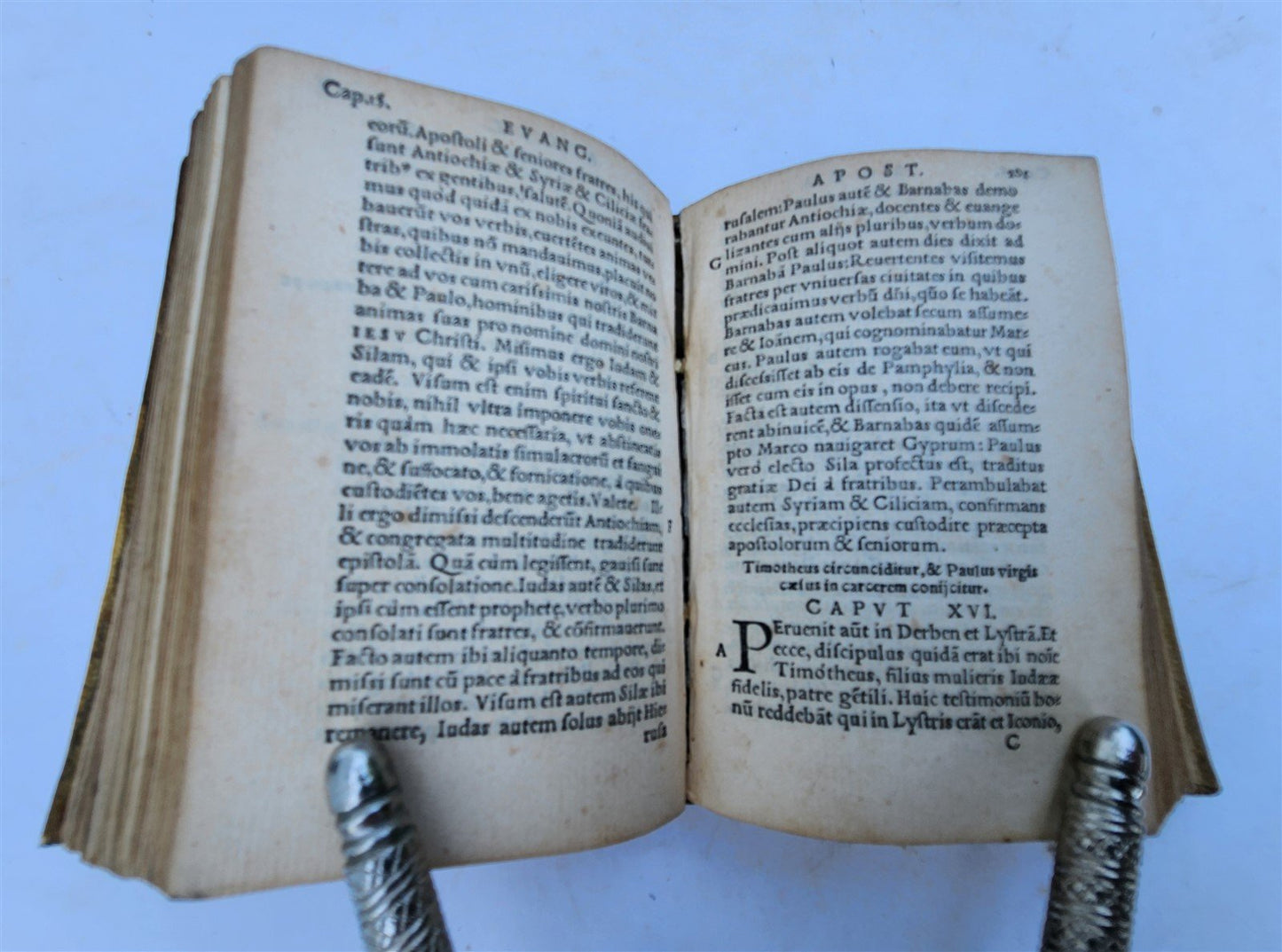 1543 BIBLE in LATIN NEW TESTAMENT antique RARE POCKET SIZE BIBLIA VELLUM BINDING