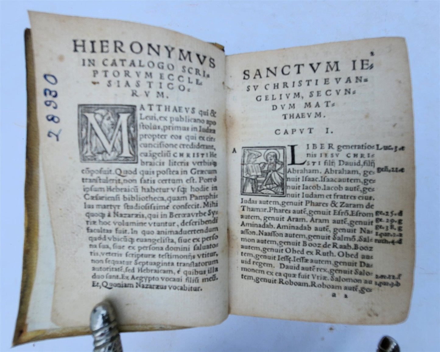 1543 BIBLE in LATIN NEW TESTAMENT antique RARE POCKET SIZE BIBLIA VELLUM BINDING