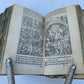 1551 BIBLE in LATIN ILLUSTRATED w/ 108 WOODCUTS antique RARE pocket size VELLUM