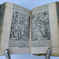 1551 BIBLE in LATIN ILLUSTRATED w/ 108 WOODCUTS antique RARE pocket size VELLUM