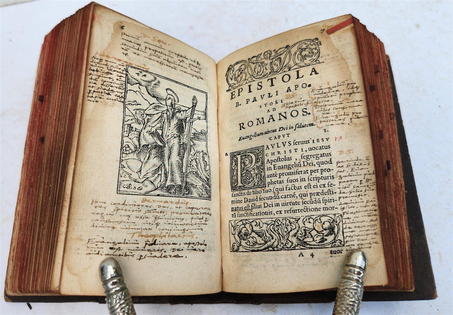 1557 BIBLE in LATIN FULLY ILLUSTRATED antique RARE pocket size NEW TESTAMENT