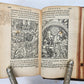 1557 BIBLE in LATIN FULLY ILLUSTRATED antique RARE pocket size NEW TESTAMENT
