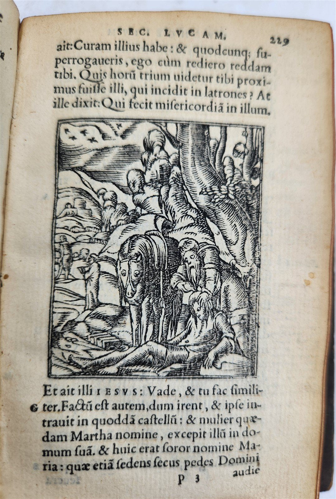1557 BIBLE in LATIN FULLY ILLUSTRATED antique RARE pocket size NEW TESTAMENT