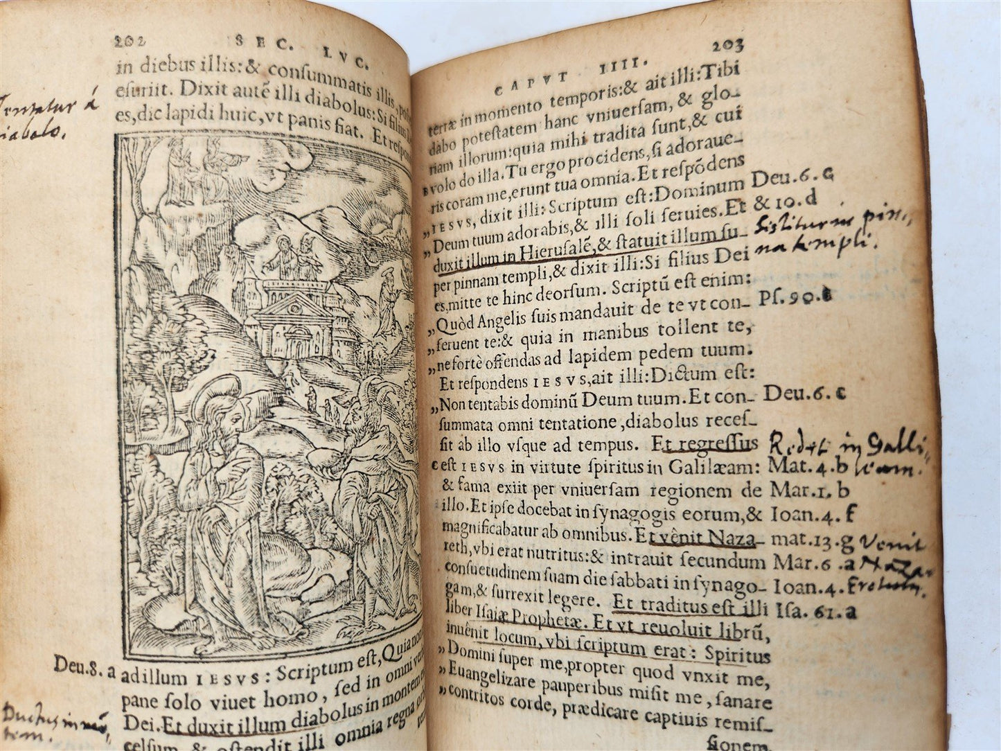 1548 BIBLE in LATIN FULLY ILLUSTRATED antique RARE pocket size NEW TESTAMENT