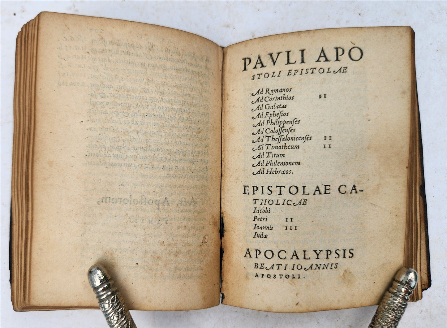 1546 BIBLE in LATIN antique RARE pocket size SANCTUM IESU CHRISTI EVANGELIUM