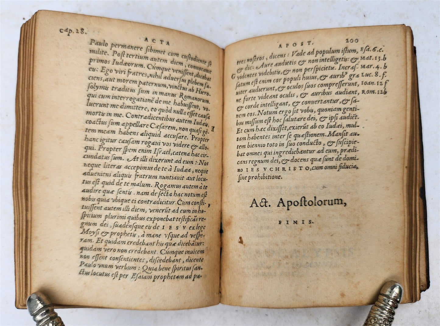 1546 BIBLE in LATIN antique RARE pocket size SANCTUM IESU CHRISTI EVANGELIUM