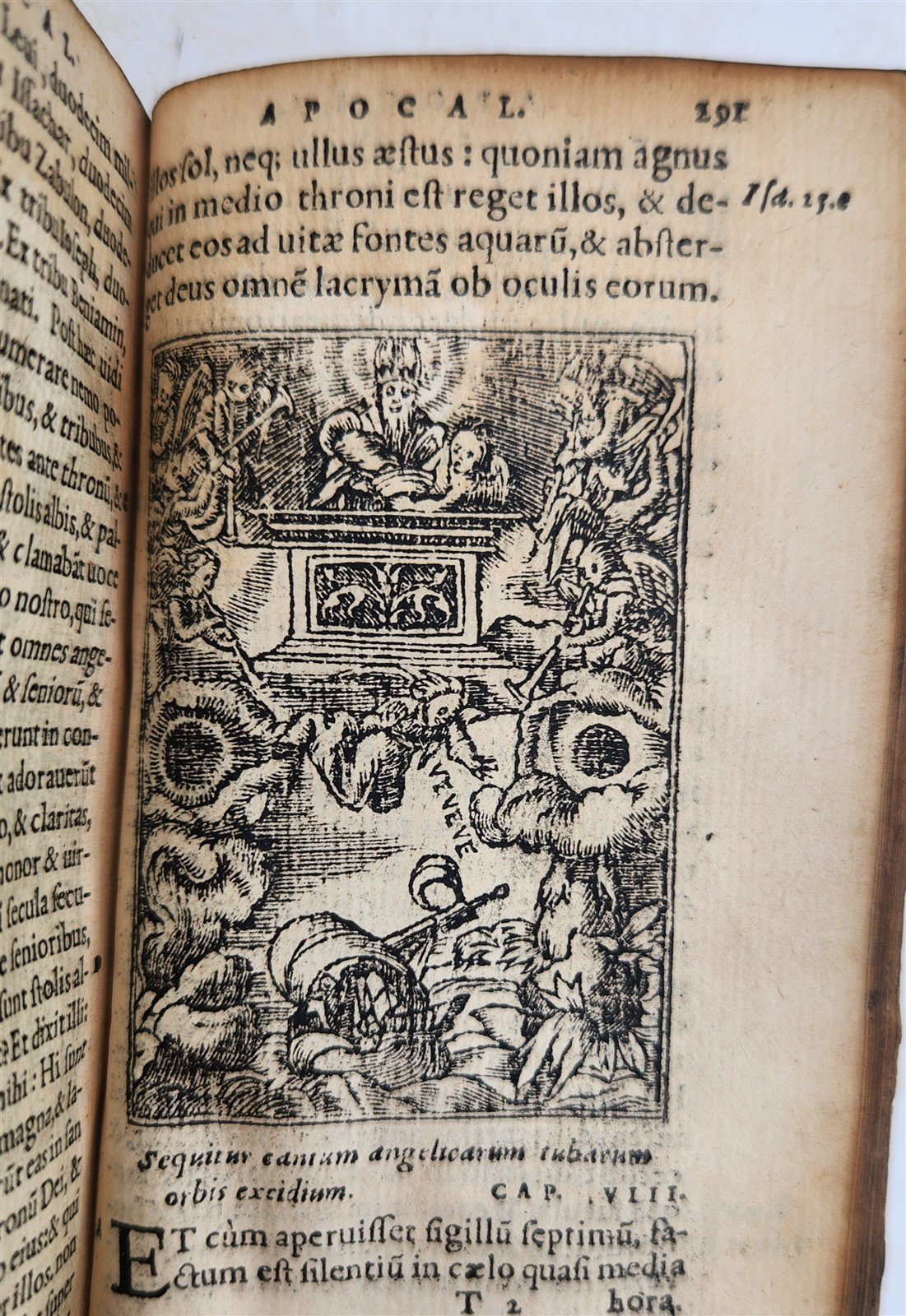 1530s BIBLE in LATIN GRYPHIUS ILLUSTRATED antique RARE pocket size