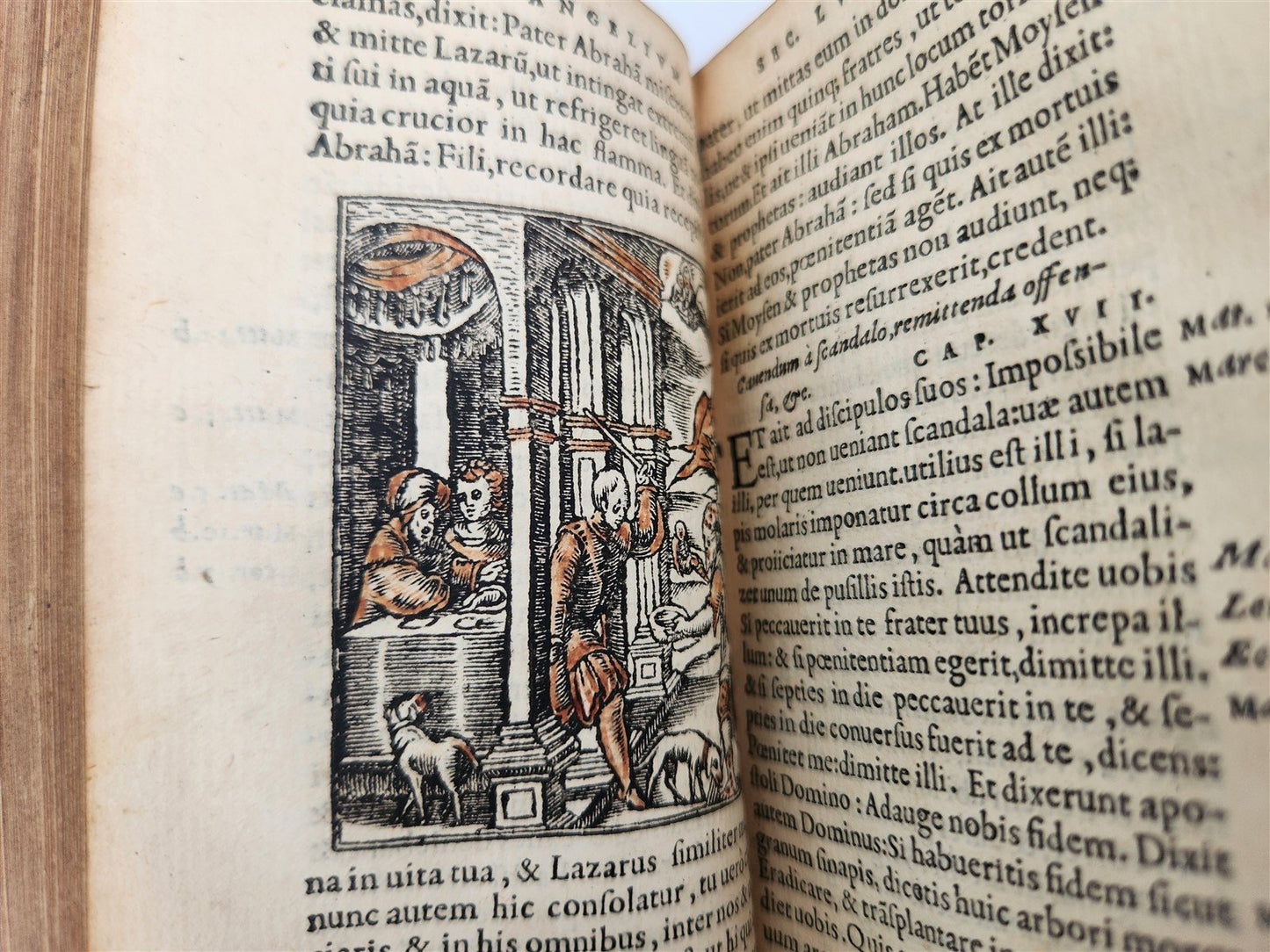 1530s BIBLE in LATIN GRYPHIUS ILLUSTRATED antique RARE pocket size