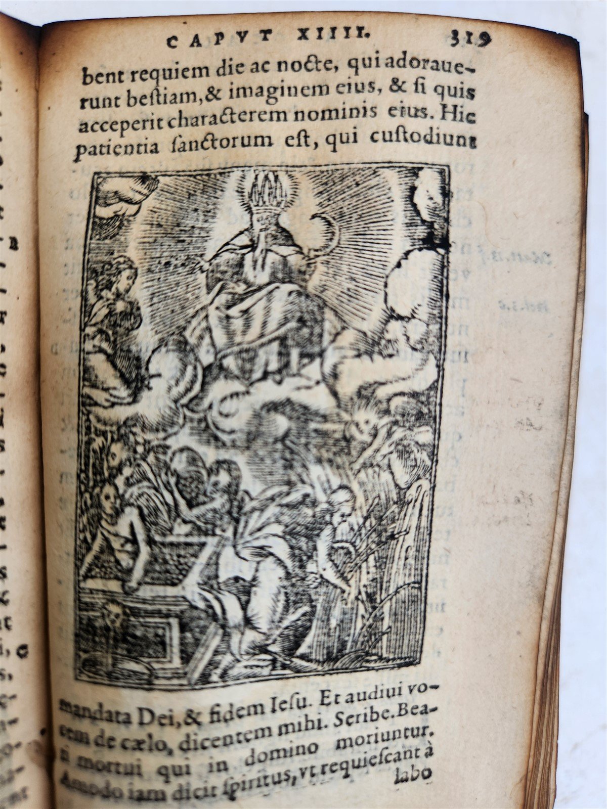 1565 BIBLE in FRENCH ILLUSTRATED antique RARE pocket size LE NOUVEAU TESTAMENT