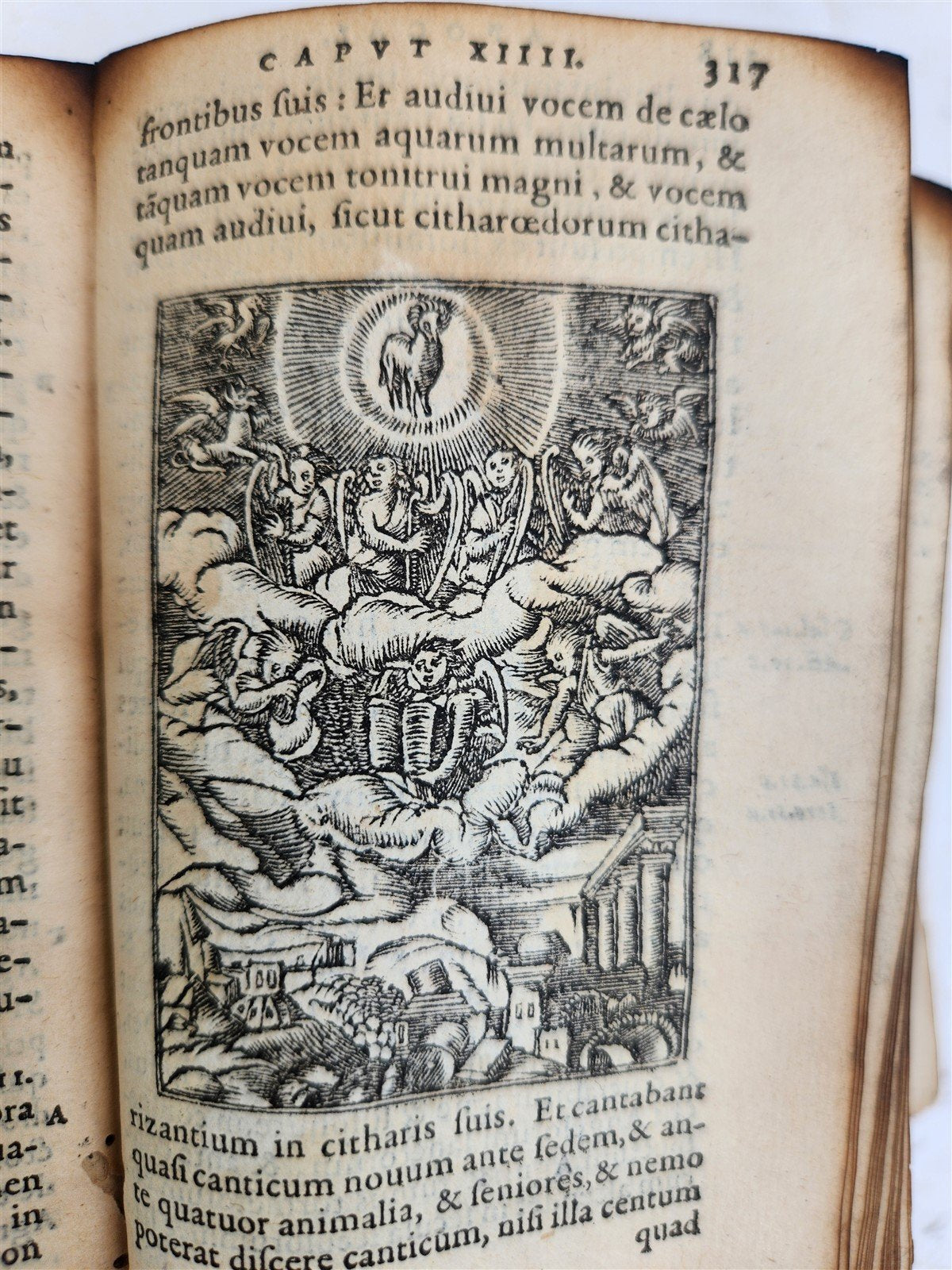 1565 BIBLE in FRENCH ILLUSTRATED antique RARE pocket size LE NOUVEAU TESTAMENT