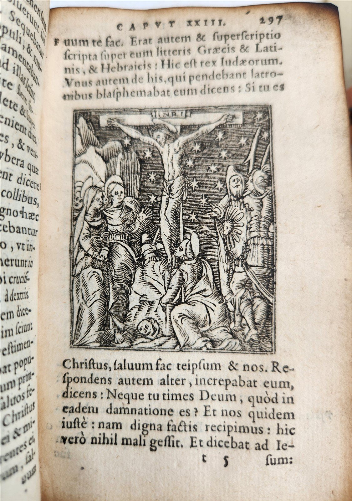 1565 BIBLE in FRENCH ILLUSTRATED antique RARE pocket size LE NOUVEAU TESTAMENT