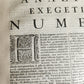 1685 5 VELLUM BOUND FOLIOS antique analytica practica problematica & philologica