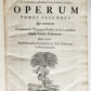 1685 5 VELLUM BOUND FOLIOS antique analytica practica problematica & philologica
