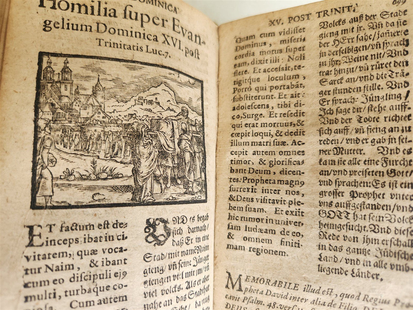 1621 ILLUSTRATED Homiliarum in Evangelia antique VELLUM BINDING