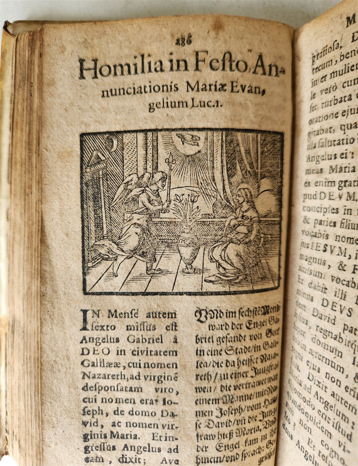 1621 ILLUSTRATED Homiliarum in Evangelia antique VELLUM BINDING