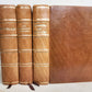 1830s ILLUSTRATED TRAVELS to MICRONESIA SWEDEN NORWAY GREECE antique 3 VOLUMES