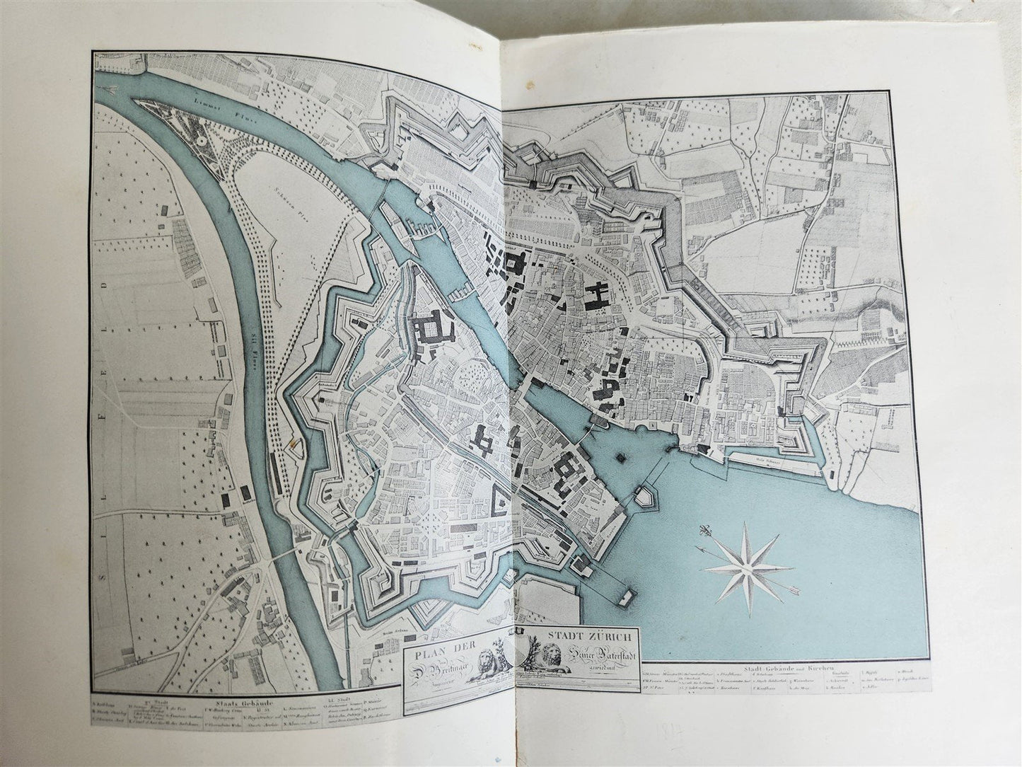 1915 HISTORY of ZURICH ILLUSTRATED LTD EDITION SIGNED BINDING antique 2 VOLUMES