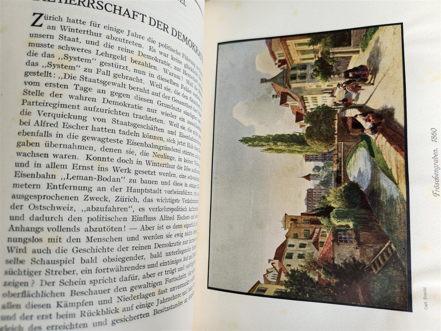 1915 HISTORY of ZURICH ILLUSTRATED LTD EDITION SIGNED BINDING antique 2 VOLUMES
