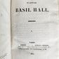 1834 MEMOIRES & VOYAGES of CAPTAIN BASIL HALL antique 4 VOLUMES w/ provenance