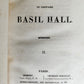 1834 MEMOIRES & VOYAGES of CAPTAIN BASIL HALL antique 4 VOLUMES w/ provenance