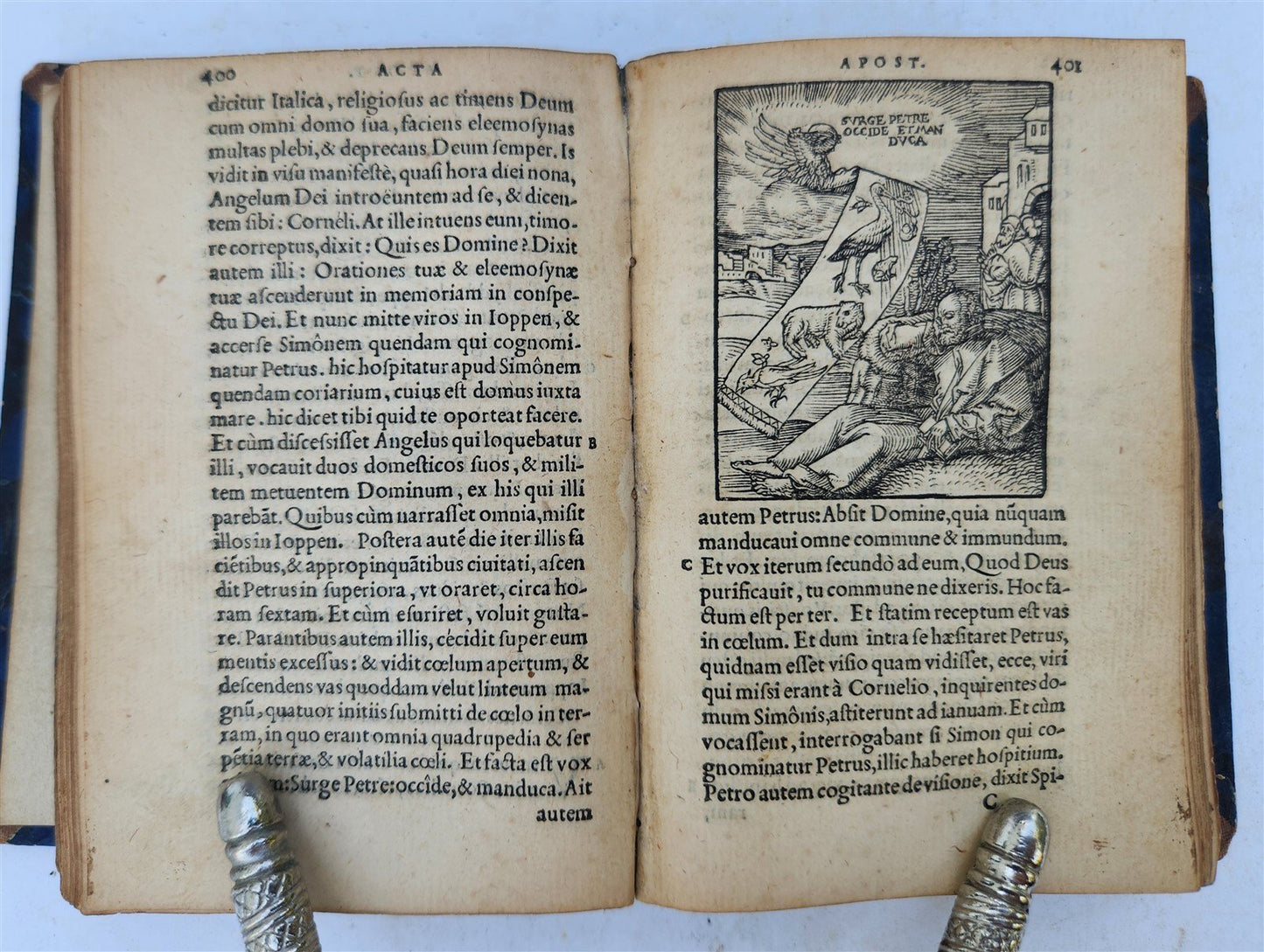 1546 BIBLE in LATIN FULLY ILLUSTRATED antique RARE pocket size NEW TESTAMENT