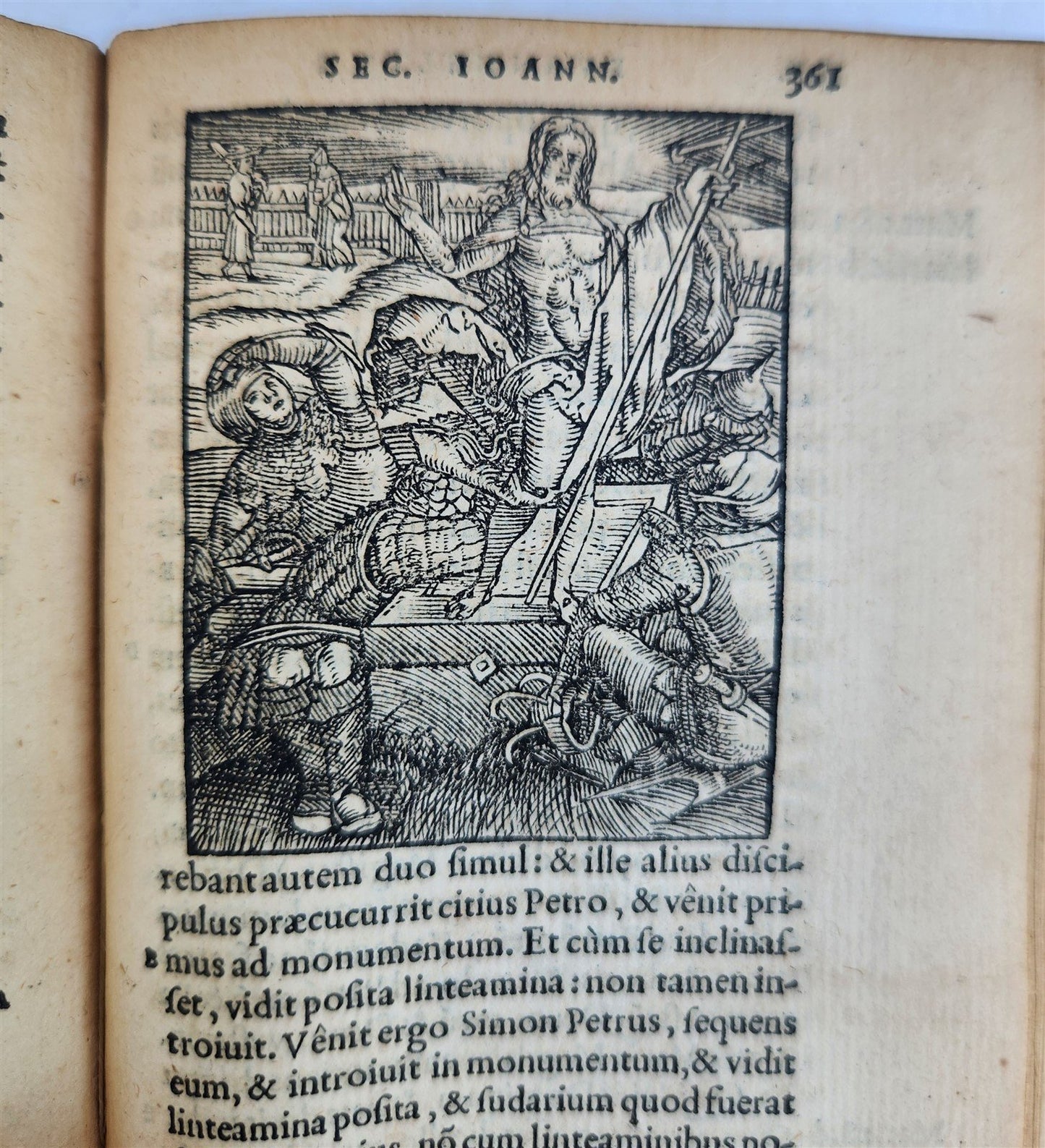 1546 BIBLE in LATIN FULLY ILLUSTRATED antique RARE pocket size NEW TESTAMENT